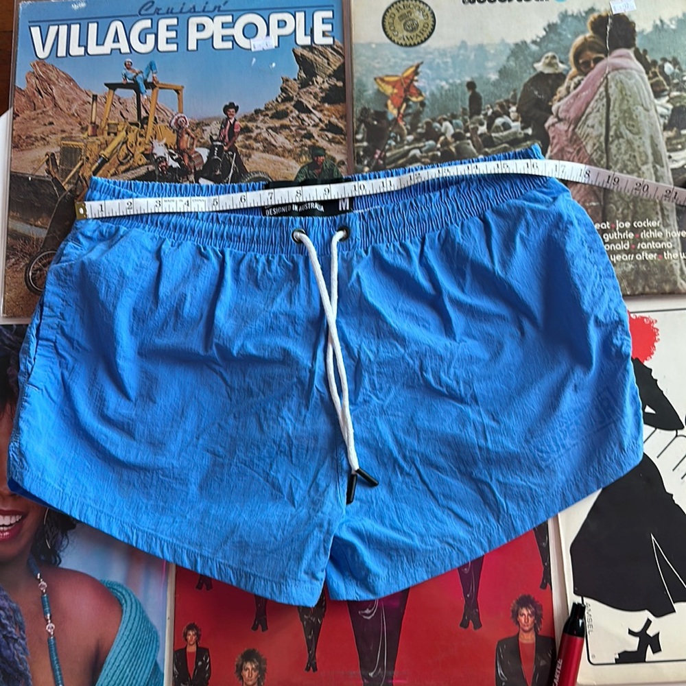 Aussiebum medium blue short swim trunks
